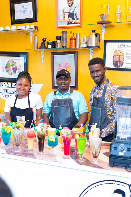 Bonny Barista team and signature drinks